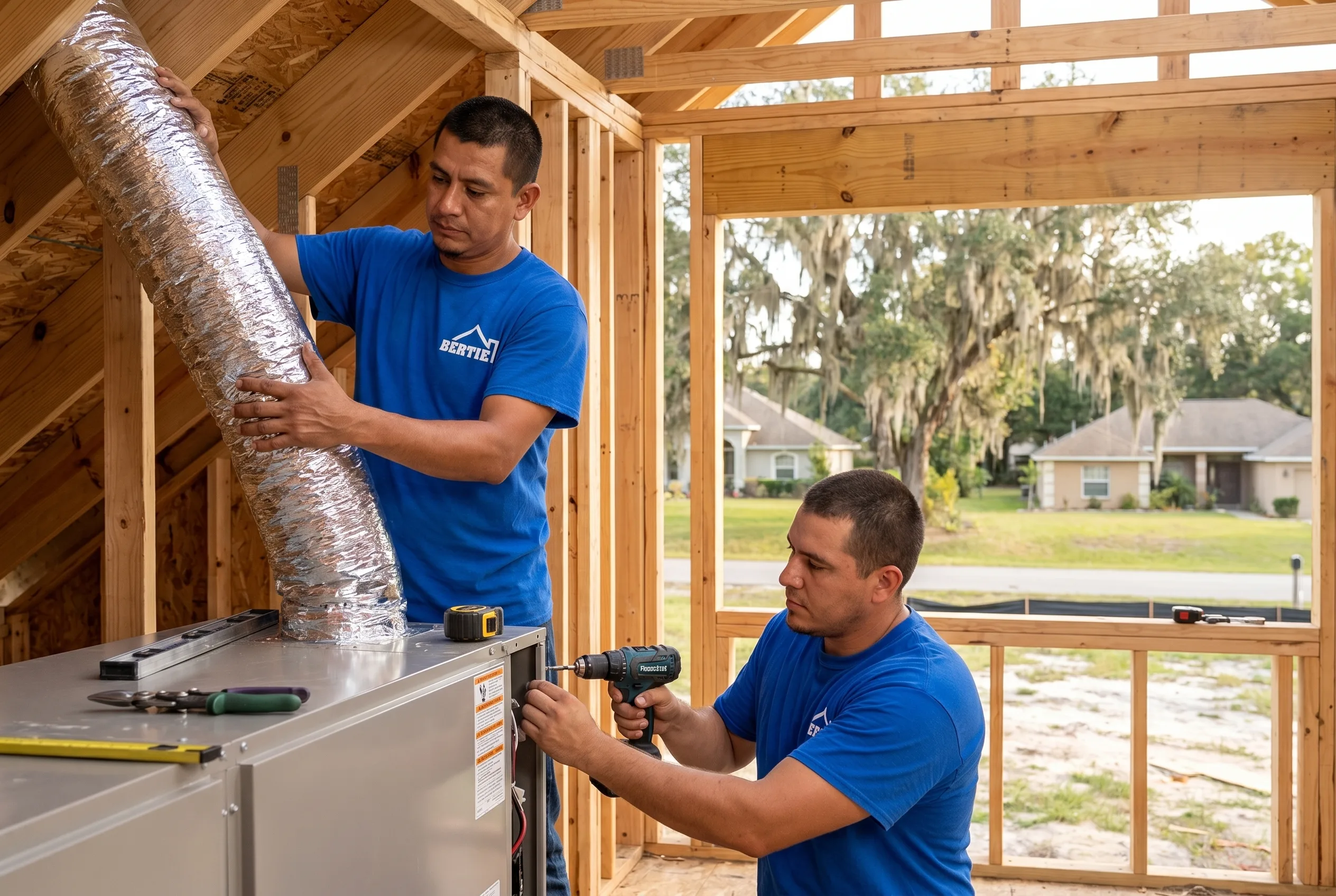 New Construction HVAC by Bertie Air in Gainesville, Florida